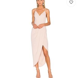 Shona Joy Draped Cocktail Dress in Ballet